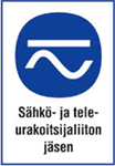 Logo Sähkö- ja teleurakoitsijaliiton jäsen